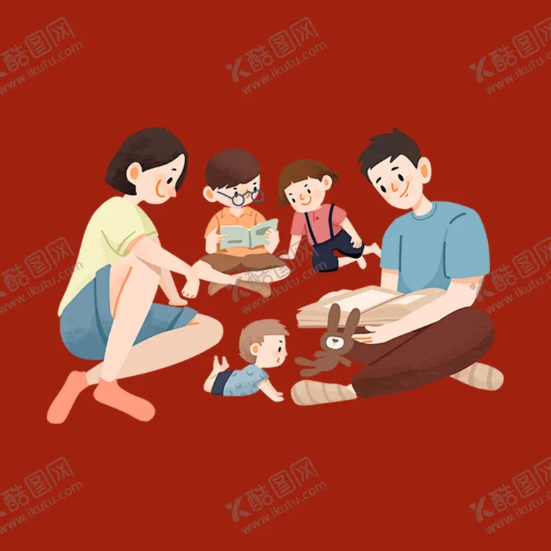 编号：42343102191559465816【酷图网】源文件下载-幸福家庭人物