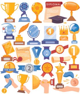 奖杯奖牌等荣誉