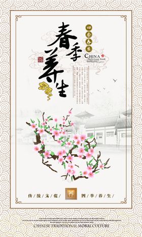 水墨中医四季养生成套展板