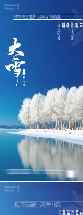 大雪节气海报