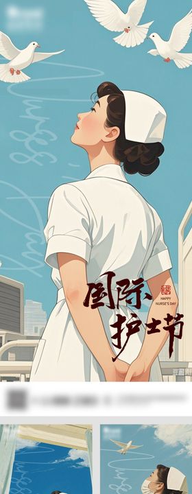 护士节系列海报