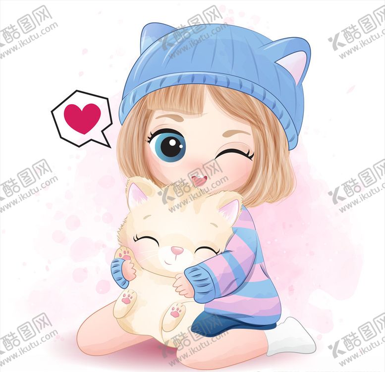 编号：69593206301131393999【酷图网】源文件下载-卡通小女孩