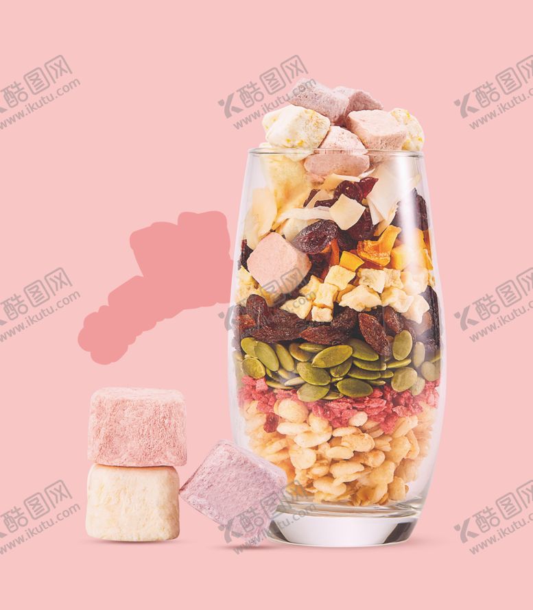编号：59755107041141327422【酷图网】源文件下载-酸奶水果麦片