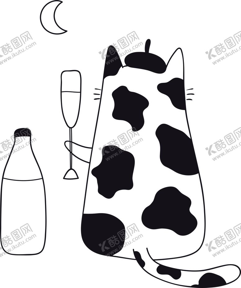 编号：94147210130643465668【酷图网】源文件下载-手绘卡通猫