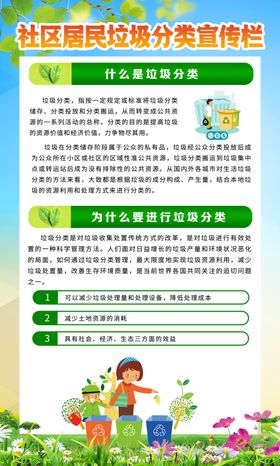 垃圾分类图片社区知识保护环境