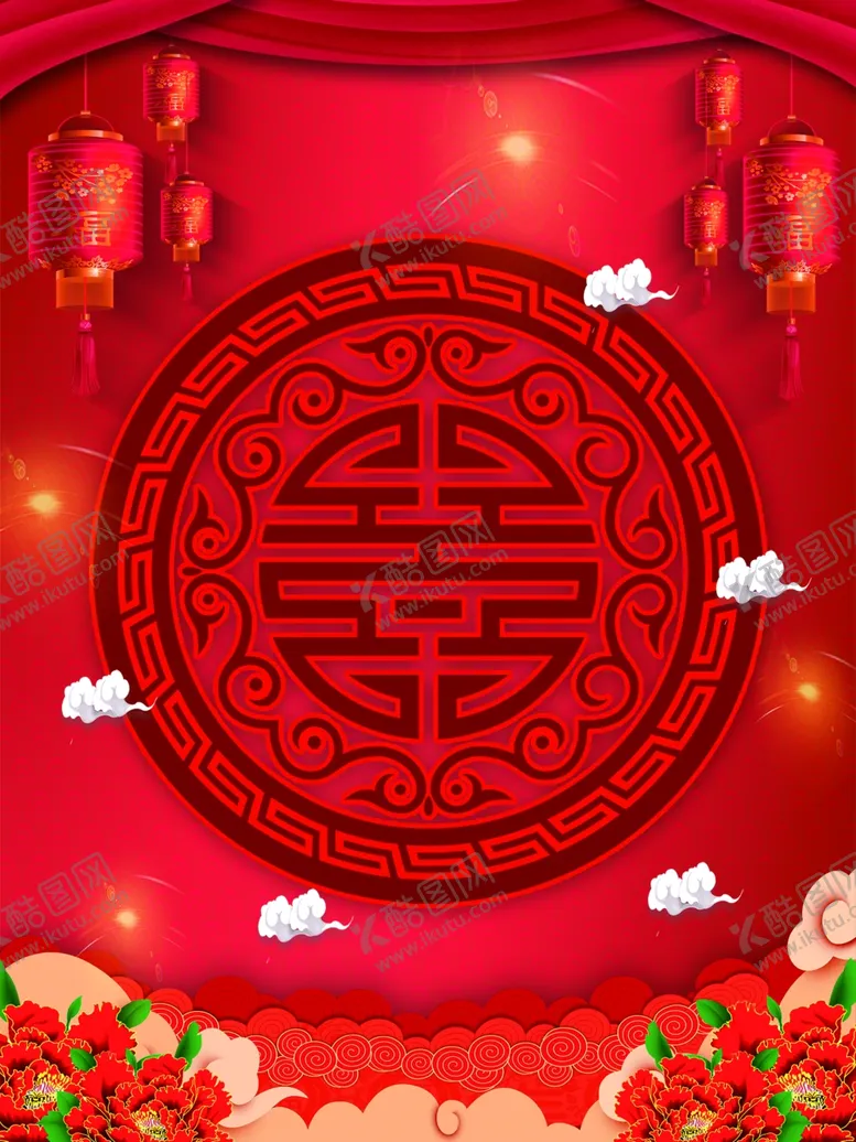 编号：65125102270927285215【酷图网】源文件下载-春节新年喜庆海报背景