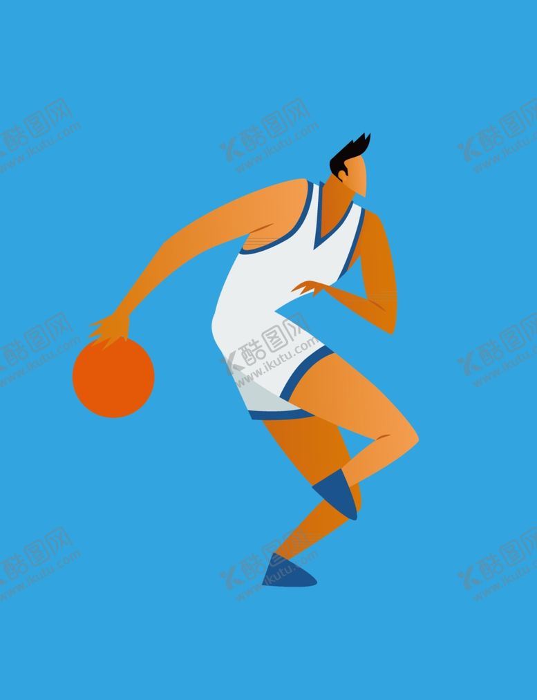 编号：37680709280514421500【酷图网】源文件下载-卡通篮球运动员