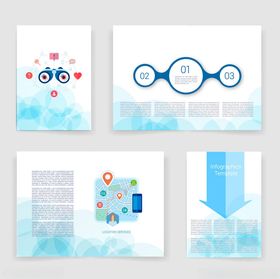 简约科技风宣传页设计模板