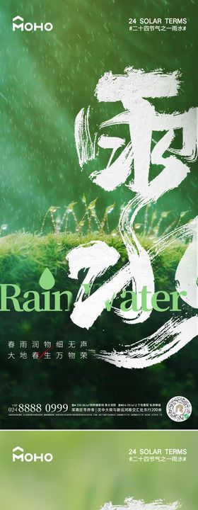 雨水节气系列海报