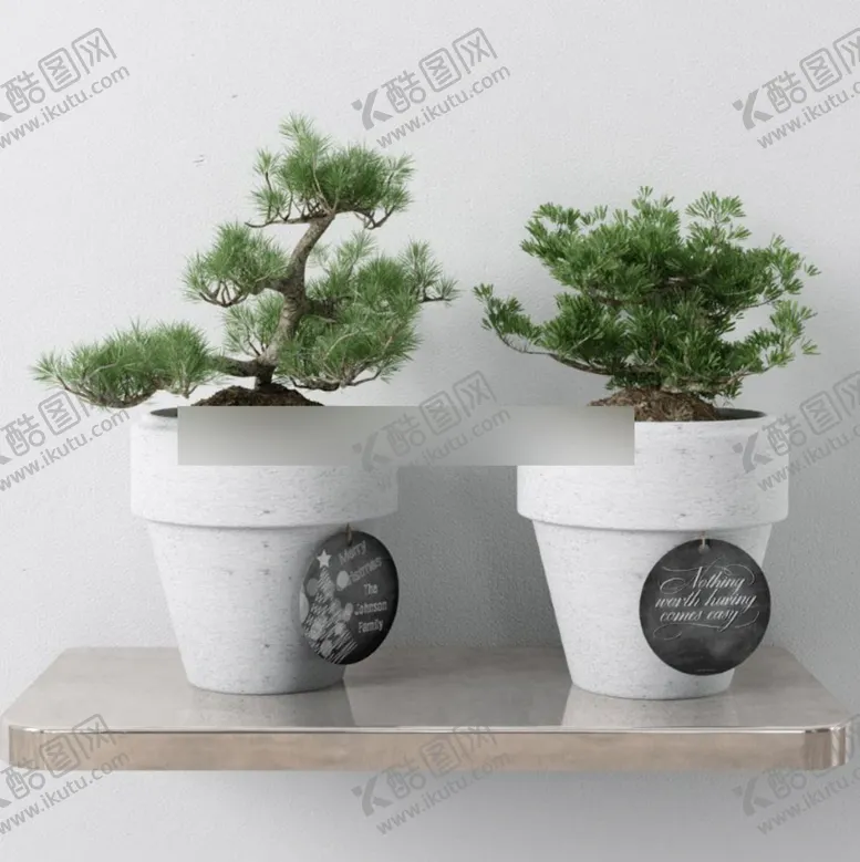 编号：58794511112130139634【酷图网】源文件下载- 3DMAX中式盆栽松树盆景