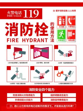 消防栓使用说明图示