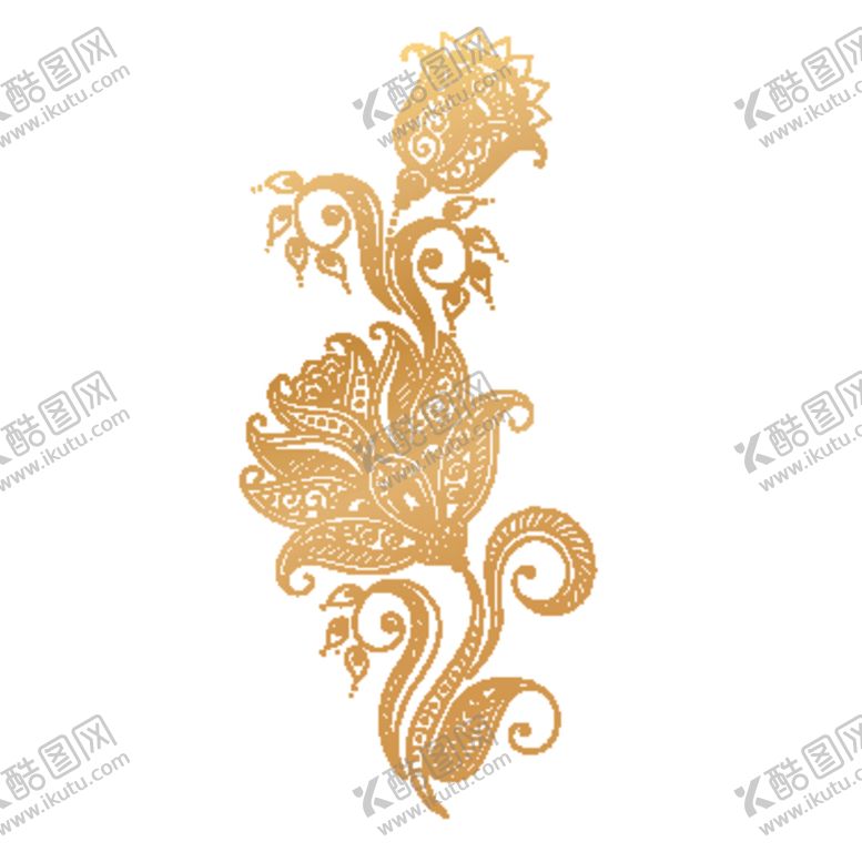 编号：57711409130250543302【酷图网】源文件下载-创意金色花纹图案设计