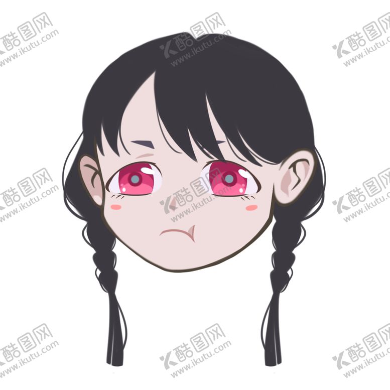 编号：56034901291123493415【酷图网】源文件下载-气鼓鼓人物大头贴