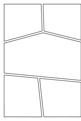 漫画对分镜框装饰