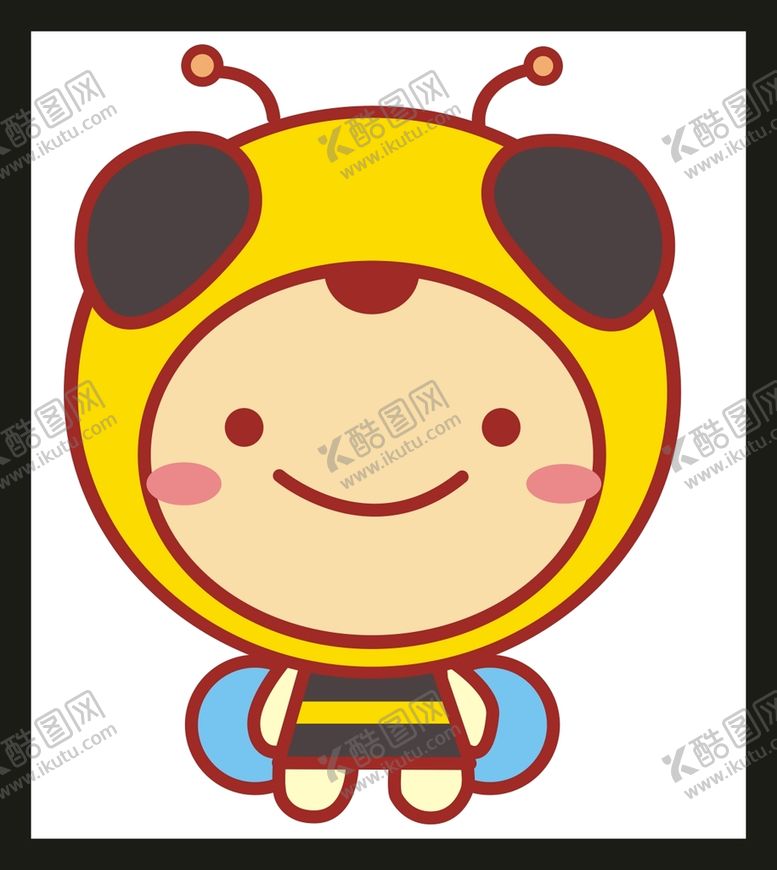 编号：51421501260758401234【酷图网】源文件下载-手绘蜜蜂昆虫 