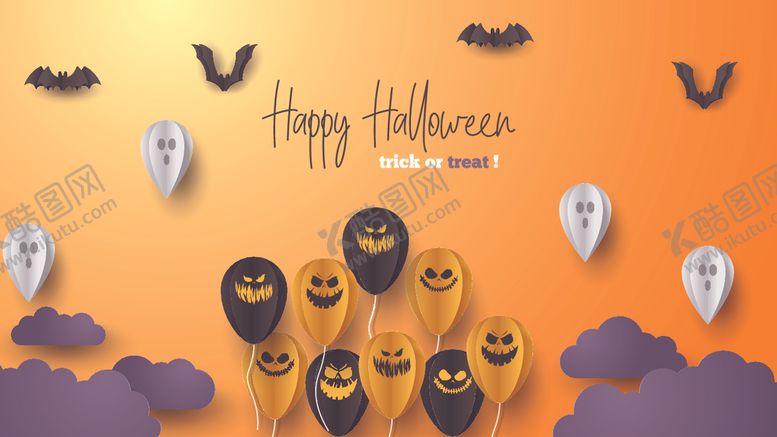 编号：40412810072159073812【酷图网】源文件下载-万圣节折纸