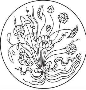 镂空花图案