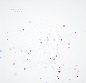 科技感网状球体点线素材
