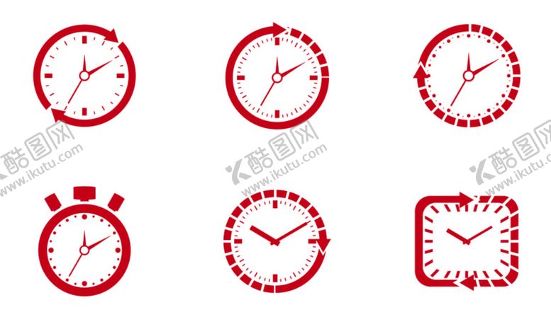 编号：71850309260637460824【酷图网】源文件下载-时钟矢量图