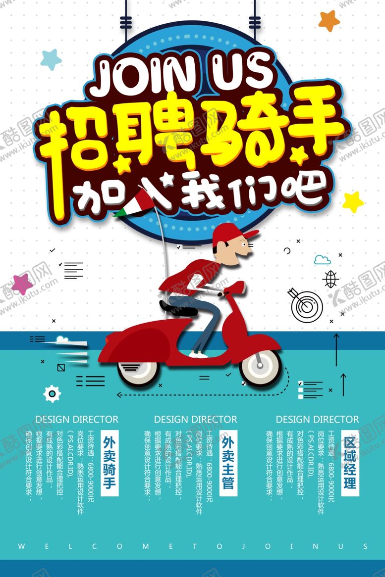 编号：16209009300154054738【酷图网】源文件下载-招聘骑手