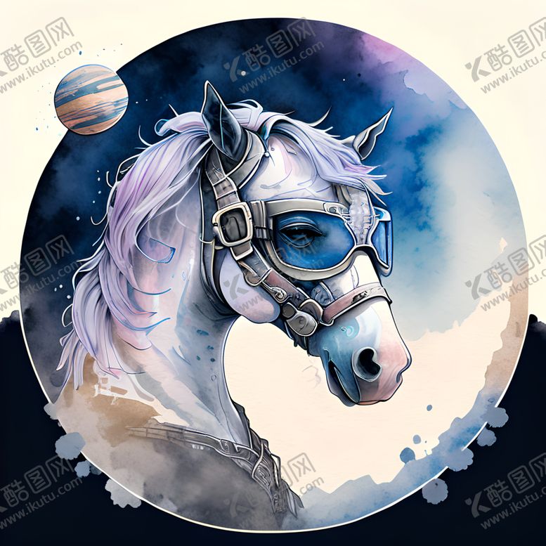 编号：40137601270231398248【酷图网】源文件下载-十二生肖马插画