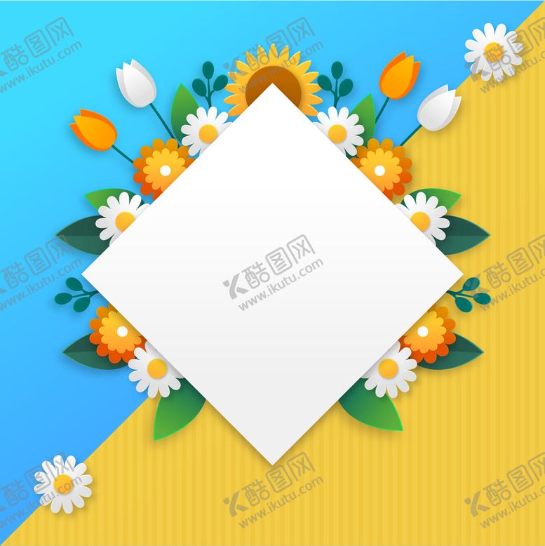 编号：91627810091233045984【酷图网】源文件下载-纸质花朵背景 