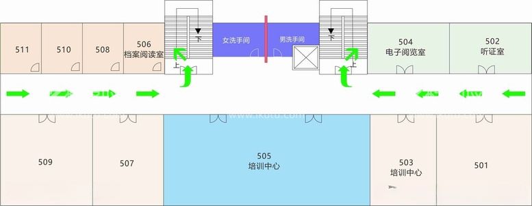 编号：69709512211252307772【酷图网】源文件下载-培训机构布置平面图