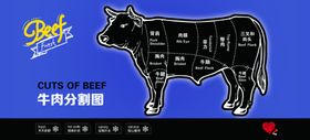 牛肉分割图