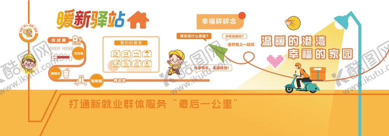 编号：67039204081707277045【酷图网】源文件下载-新业态新就业文化墙