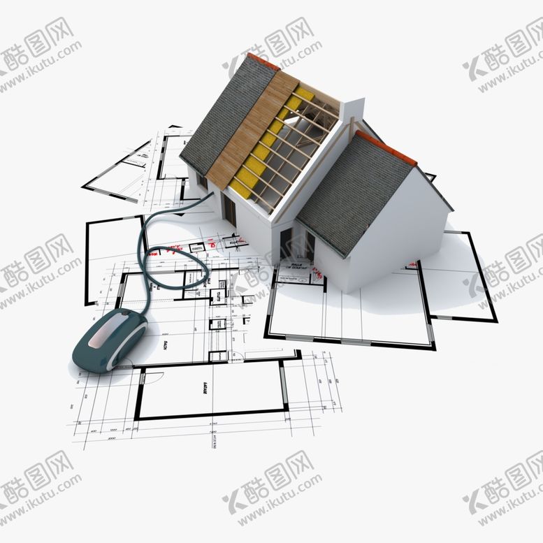 编号：40649304280858031311【酷图网】源文件下载-建筑结构图房屋别墅房子