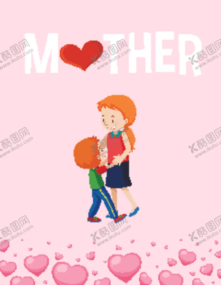 编号：36055505090219548564【酷图网】源文件下载-卡通年轻妈妈