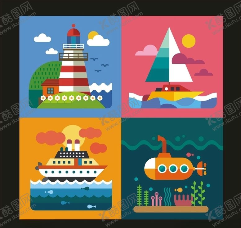 编号：39925410310759167524【酷图网】源文件下载-卡通船