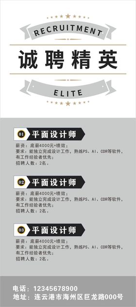 招聘展架
