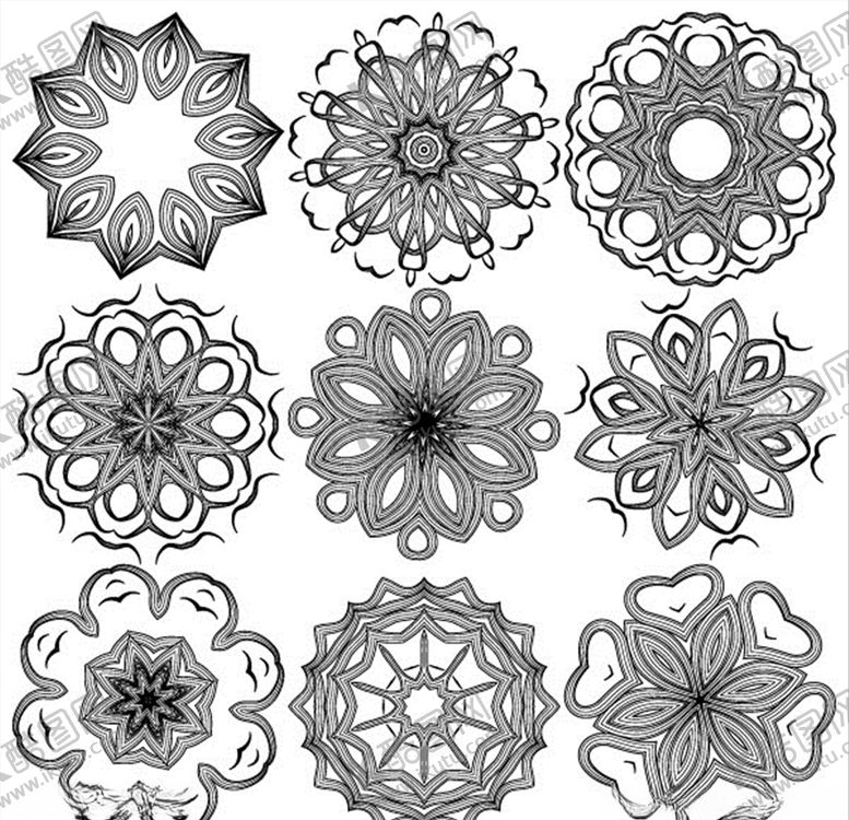 编号：87269510112238482374【酷图网】源文件下载-古典花纹底纹