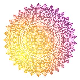 曼陀罗万花筒圆纹底纹
