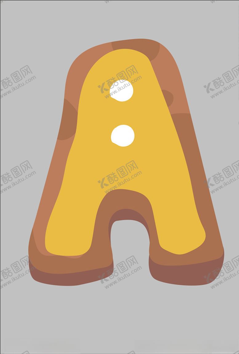编号：42651507061119032962【酷图网】源文件下载-饼干字母