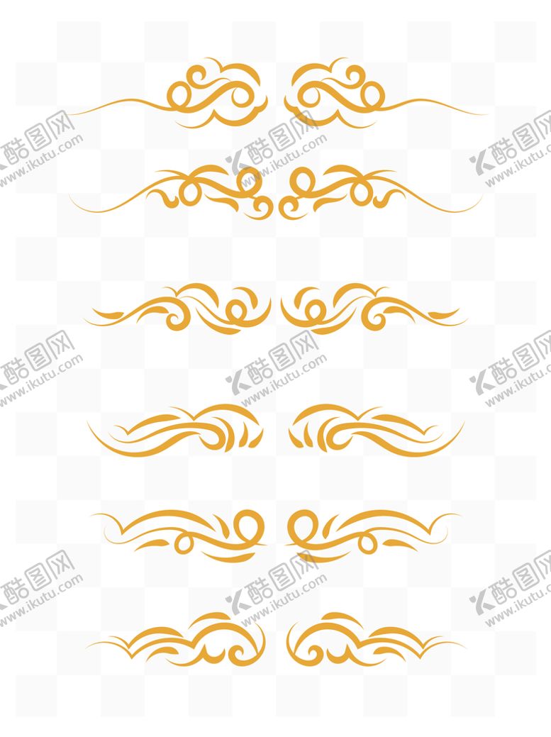 编号：23086709160653476310【酷图网】源文件下载-中式云纹手绘中国风