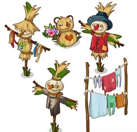 卡通稻草人