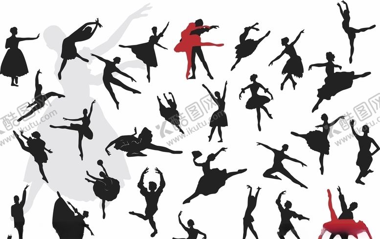 编号：32068910310412223739【酷图网】源文件下载-舞蹈剪影