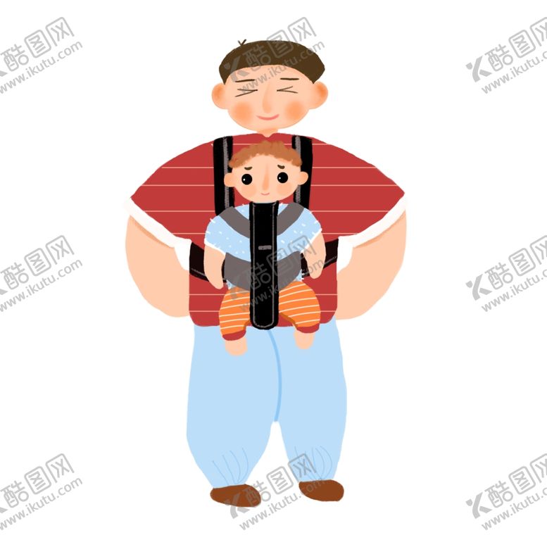 编号：77200606260820526573【酷图网】源文件下载-父亲节插画