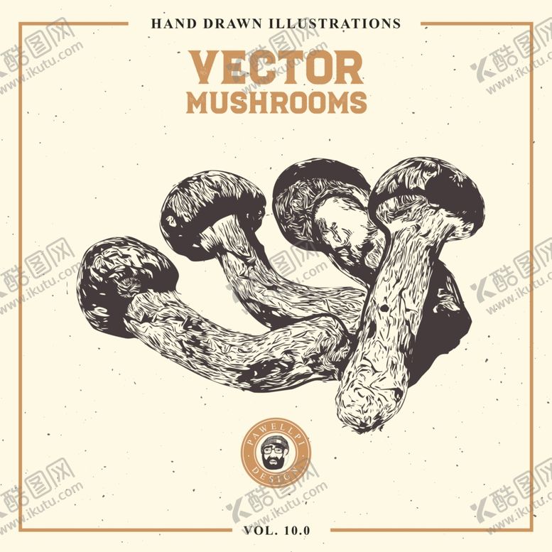 编号：85966510091442565574【酷图网】源文件下载-素描菌菇