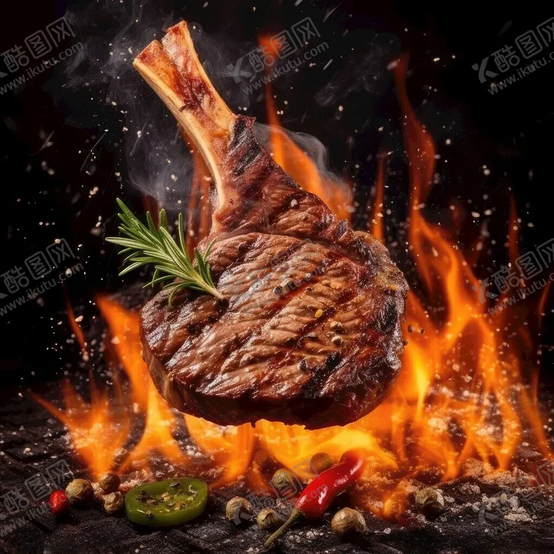 编号：40911611082118381000【酷图网】源文件下载-战斧牛排