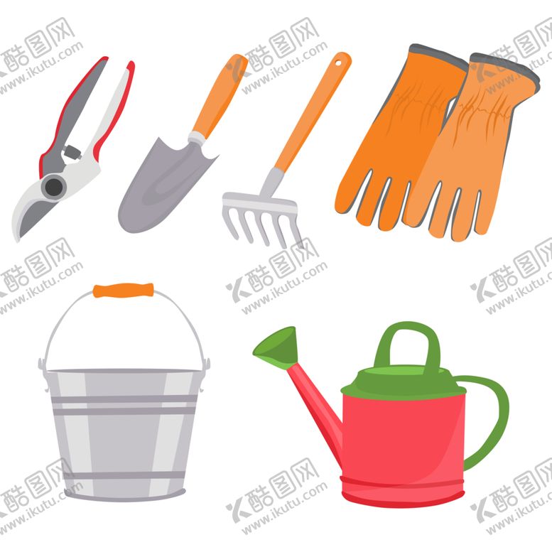 编号：92015201262114392994【酷图网】源文件下载-园林工具矢量图植树节