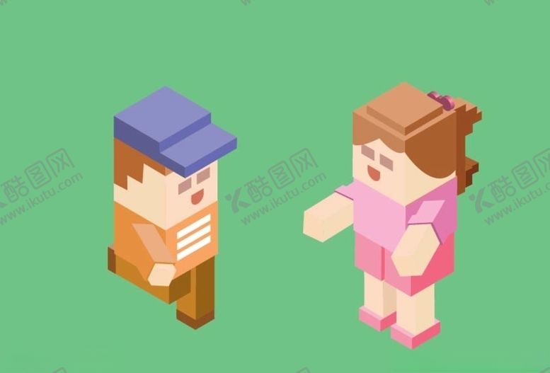 编号：43777510050310459238【酷图网】源文件下载-男女人物卡通