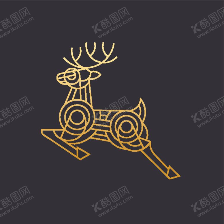编号：31430707080419571773【酷图网】源文件下载-鹿头标志