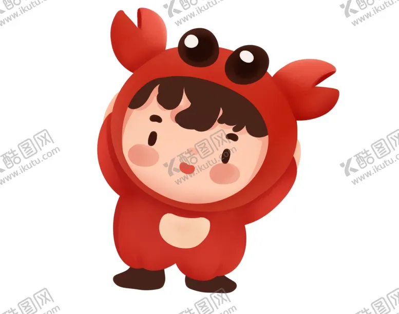 编号：44843902212227283783【酷图网】源文件下载-卡通螃蟹插画