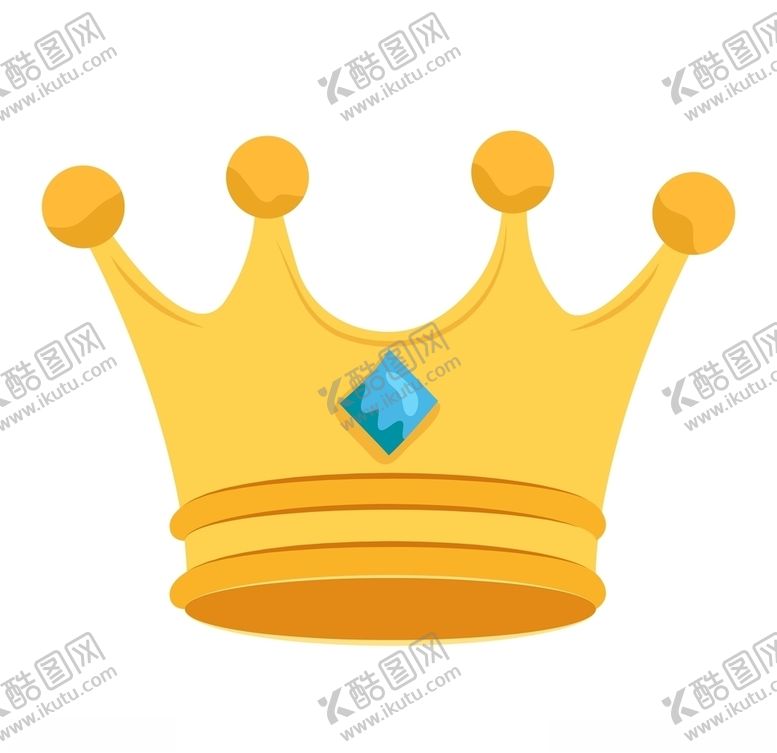 编号：38919506170452353940【酷图网】源文件下载-卡通皇冠矢量图王冠简约明黄