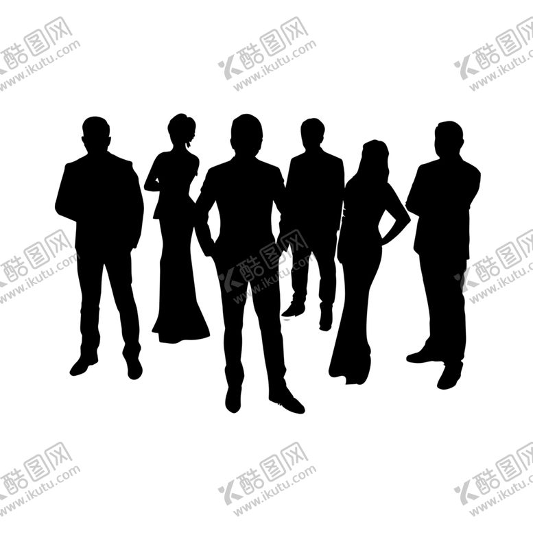 编号：64476005022357315673【酷图网】源文件下载-商务人物剪影