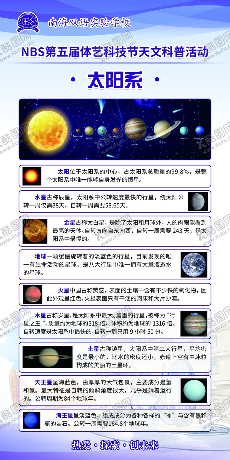 编号：41959101270610281462【酷图网】源文件下载-太阳系的介绍科普活动