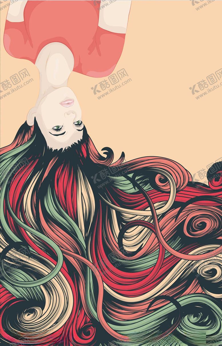 编号：71983909090731232322【酷图网】源文件下载-秀发女郎